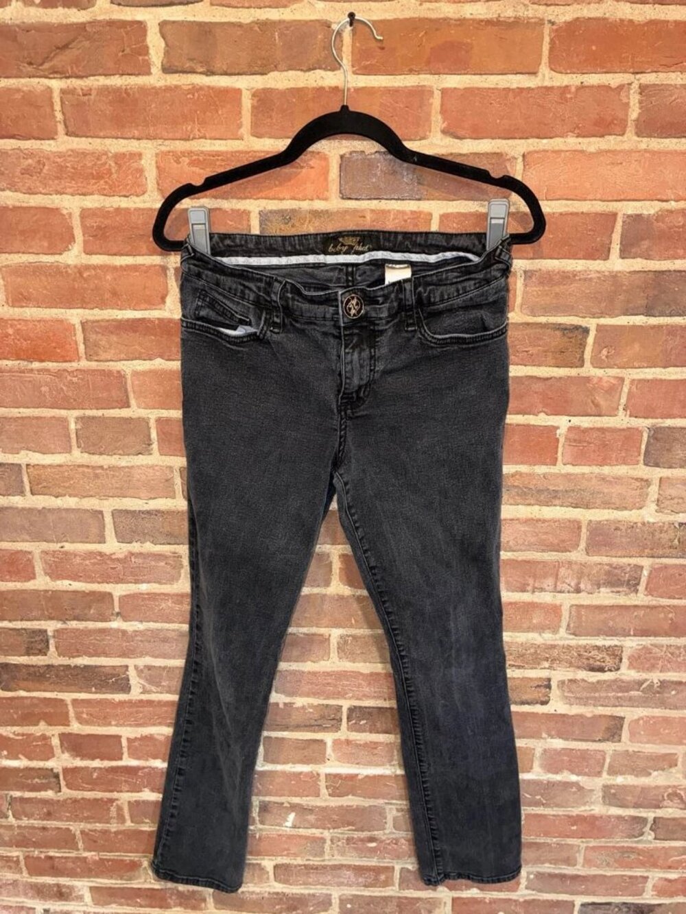Baby Phat Y2K Black Skinny Jeans Sz 9 — Y2K Halloween Costume Jeans